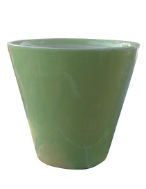 Green Plain Ceramic Pot