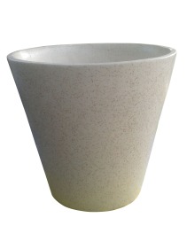 Creamy Pattern Ceramic Po